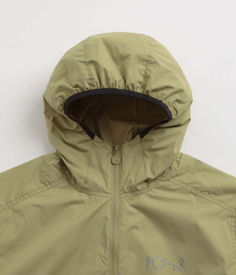 Polar Packable Anorak Jacket in Dirty Green