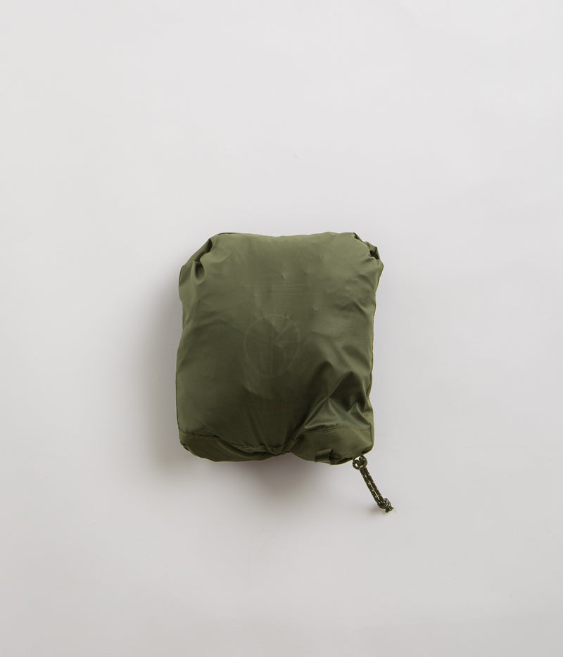 Polar Packable Anorak Jacket in Dirty Green