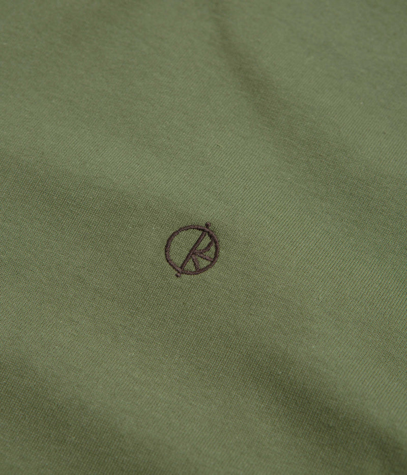 Polar Ringer T-Shirt in Army Green and Brown