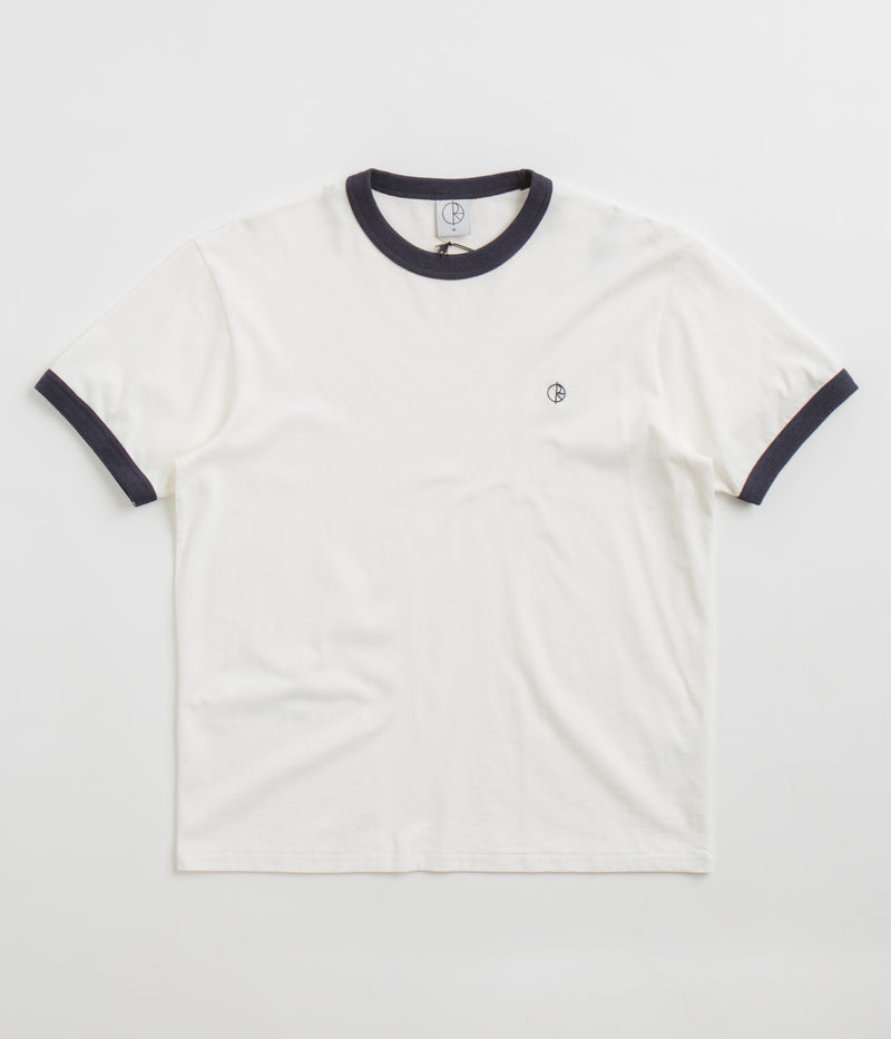 Polar Ringer T-Shirt in Cloud White and Navy