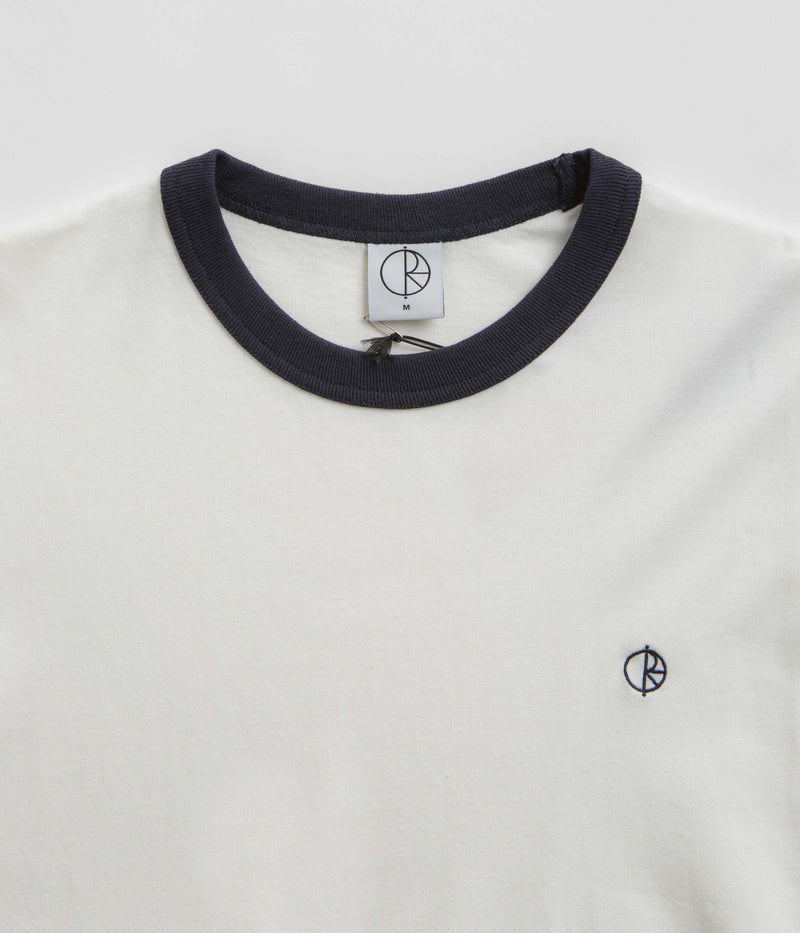Polar Ringer T-Shirt in Cloud White and Navy