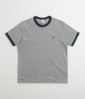 Polar Ringer T-Shirt in Heather Grey and Navy / Navy