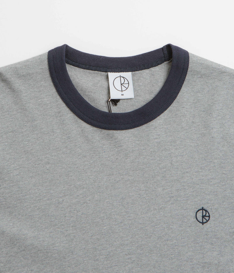 Polar Ringer T-Shirt in Heather Grey and Navy / Navy
