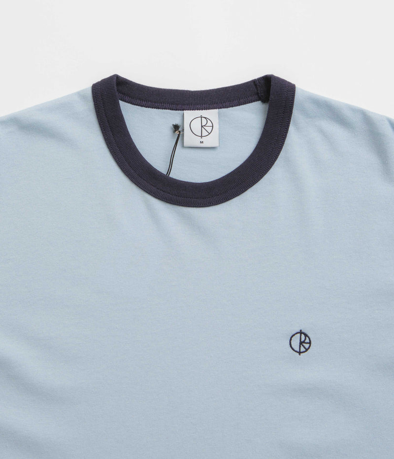 Polar Ringer T-Shirt in Light Blue and Navy