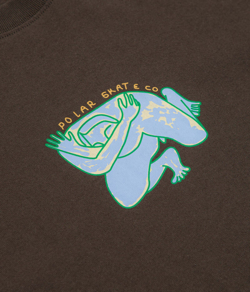 Polar Shy Bow T-Shirt in Brown
