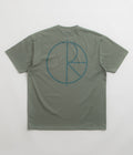 Polar Stroke Logo T-Shirt in Jade Green and Dark Green