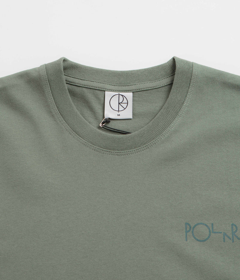 Polar Stroke Logo T-Shirt in Jade Green and Dark Green