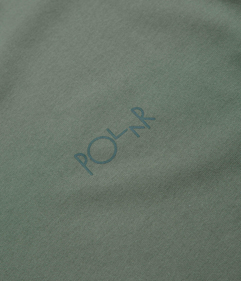 Polar Stroke Logo T-Shirt in Jade Green and Dark Green