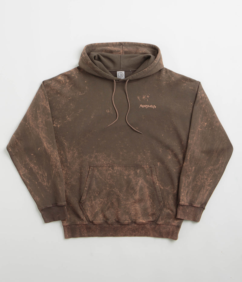 Polar Surf Logo Acid Frank Hoodie in Brown