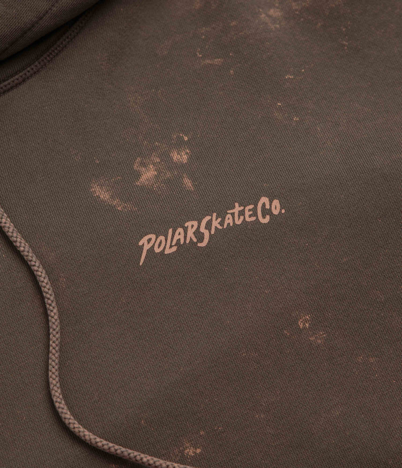 Polar Surf Logo Acid Frank Hoodie in Brown