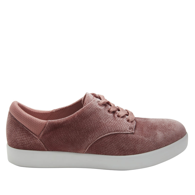Poly Blush Velvet Snake Shoe | Alegria Shoes