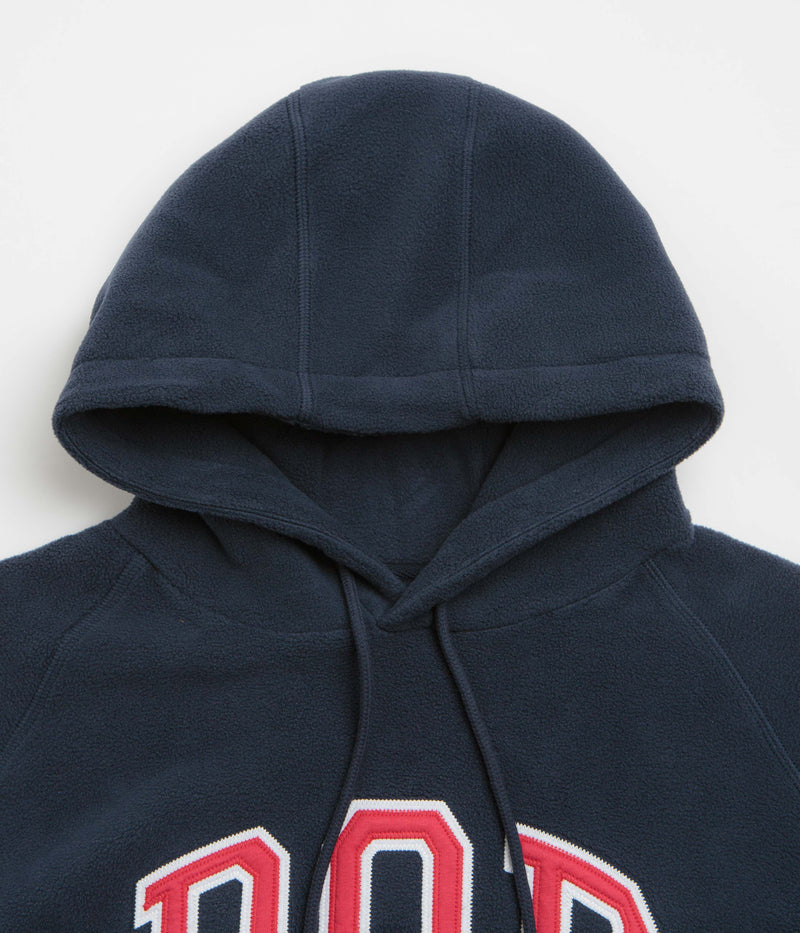 Pop Trading Company Arch Hoodie in Navy and Red