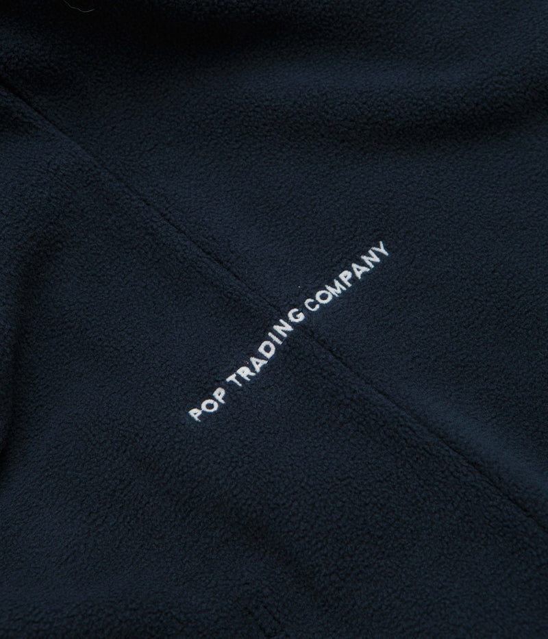 Pop Trading Company Arch Hoodie in Navy and Red