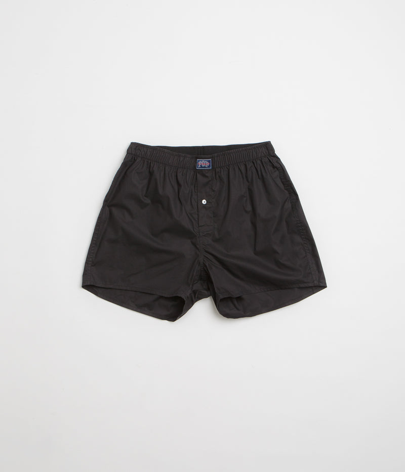 Pop Trading Company Boxer Shorts (3 Pack) in Black and Navy / Gingham