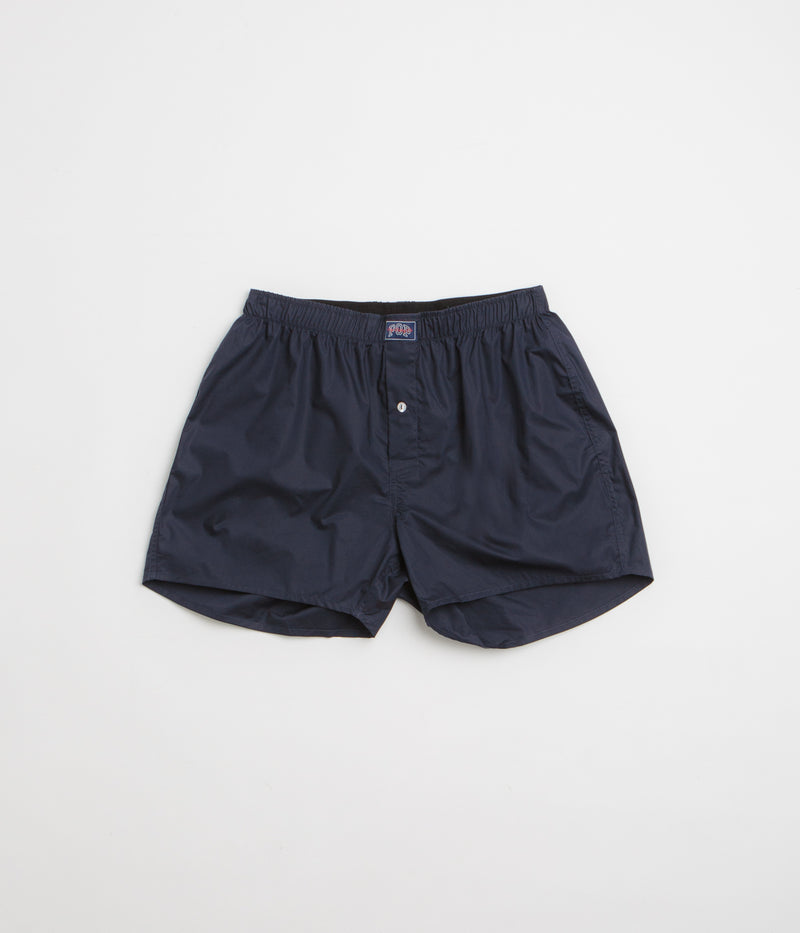 Pop Trading Company Boxer Shorts (3 Pack) in Black and Navy / Gingham