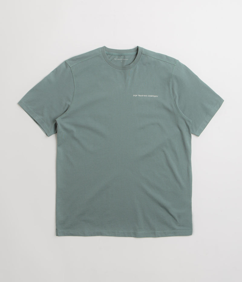 Pop Trading Company BYOBSS Logo T-Shirt in Stormy Sea
