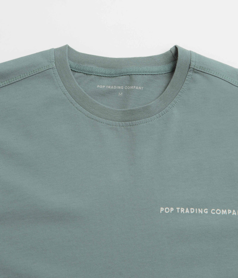 Pop Trading Company BYOBSS Logo T-Shirt in Stormy Sea