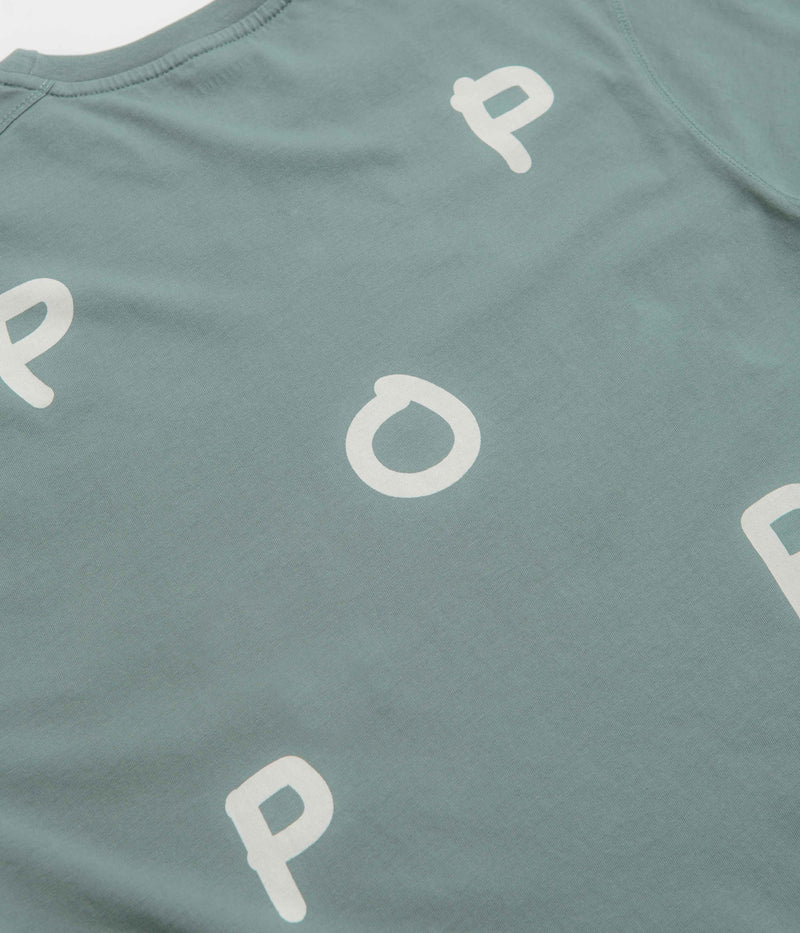 Pop Trading Company BYOBSS Logo T-Shirt in Stormy Sea