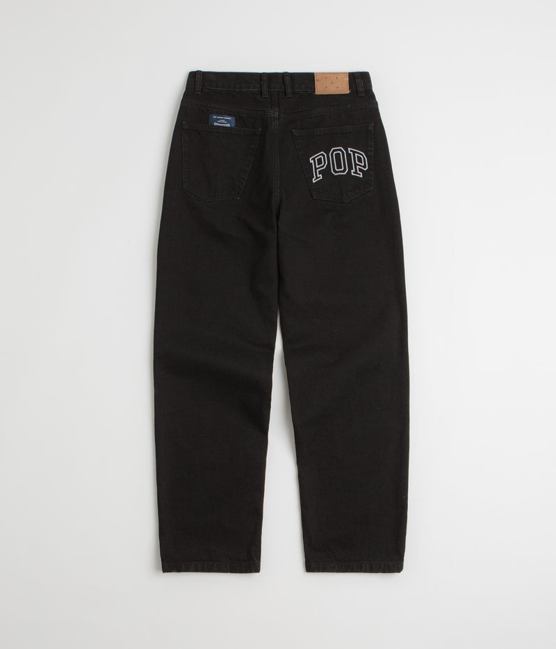 Pop Trading Company DRS Denim Arch Pants in Rinsed Black