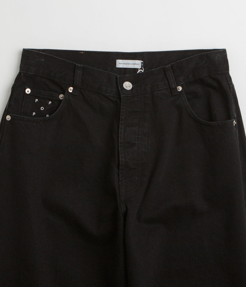 Pop Trading Company DRS Denim Arch Pants in Rinsed Black