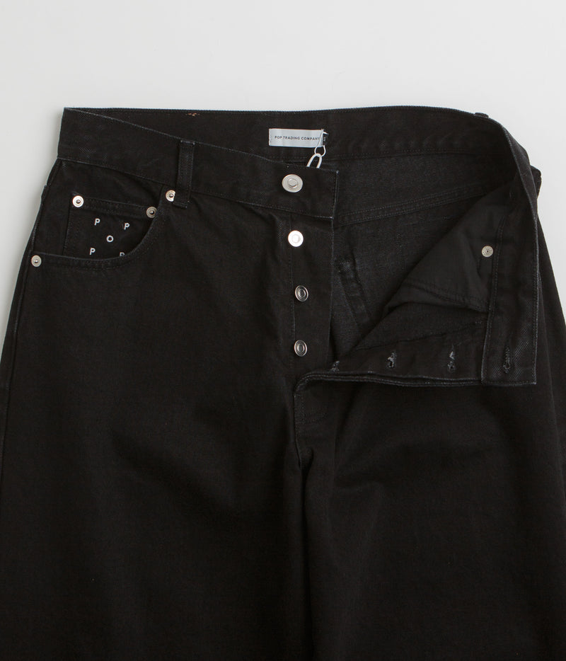 Pop Trading Company DRS Denim Arch Pants in Rinsed Black