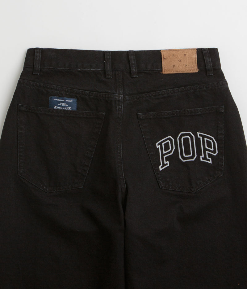 Pop Trading Company DRS Denim Arch Pants in Rinsed Black