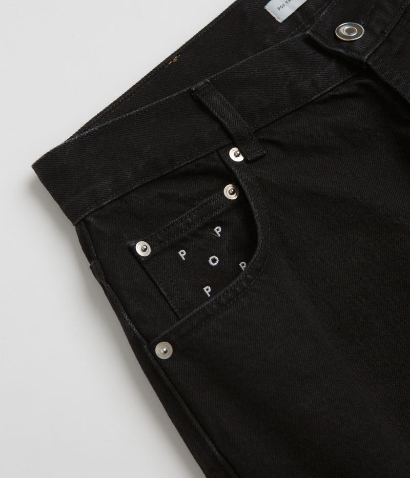 Pop Trading Company DRS Denim Arch Pants in Rinsed Black