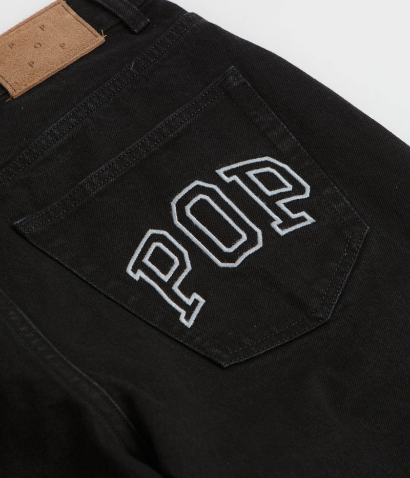 Pop Trading Company DRS Denim Arch Pants in Rinsed Black