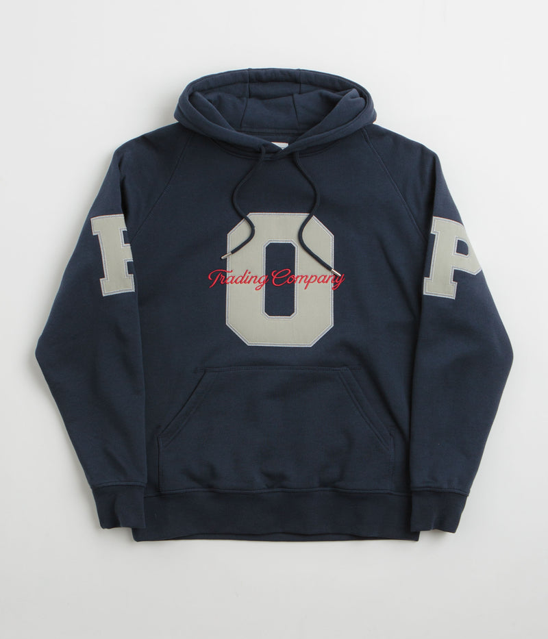 Pop Trading Company Football Hoodie in Navy