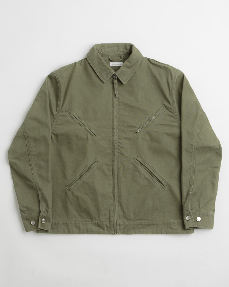 Pop Trading Company Full Zip Jacket in Four Leaf Clover