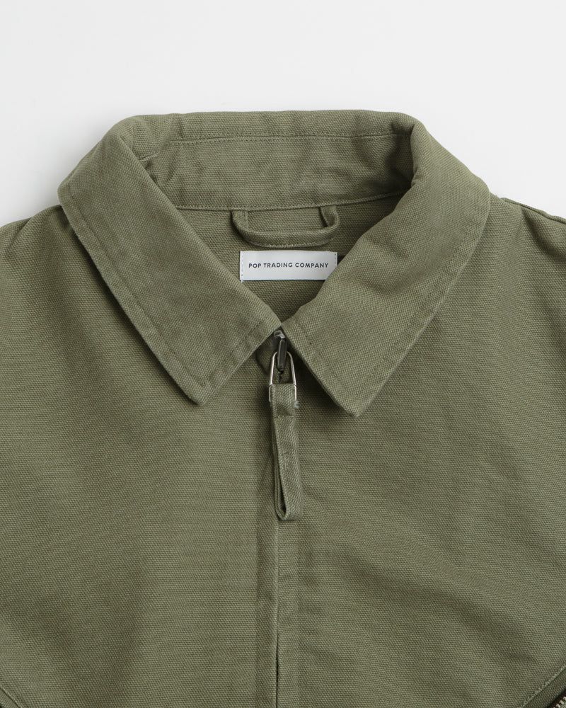 Pop Trading Company Full Zip Jacket in Four Leaf Clover