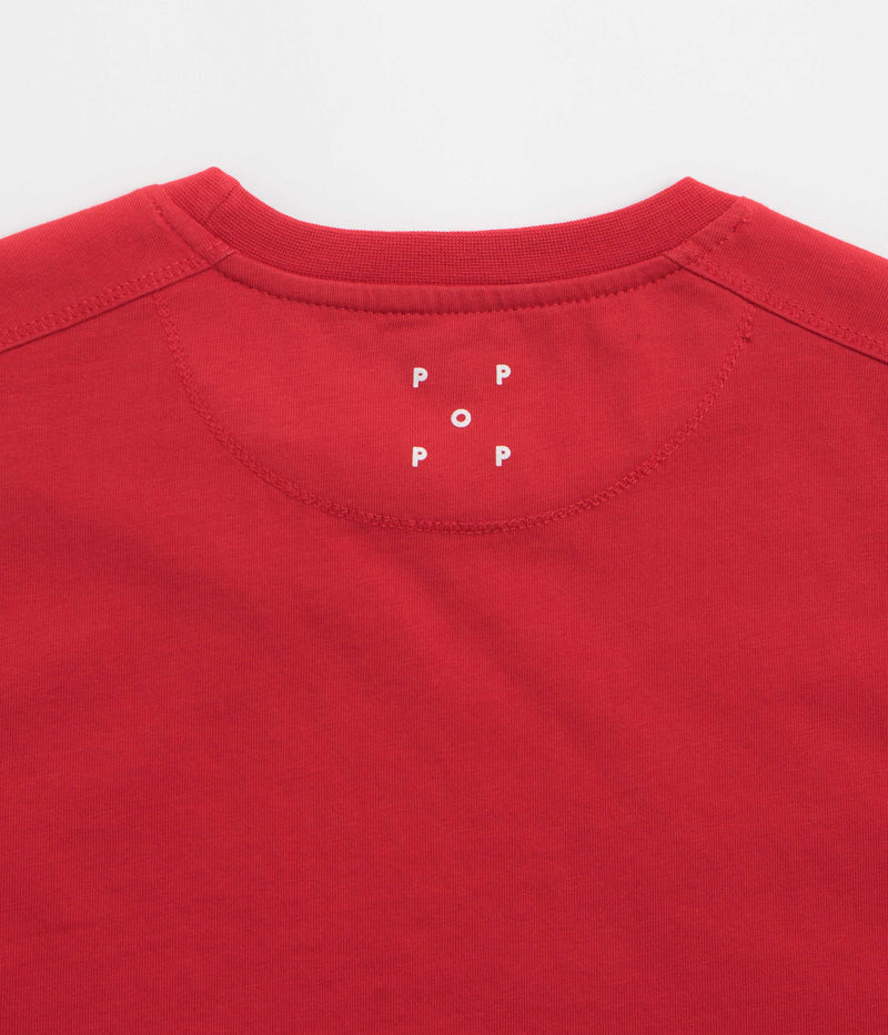 Pop Trading Company Hearts T-Shirt in Haute Red