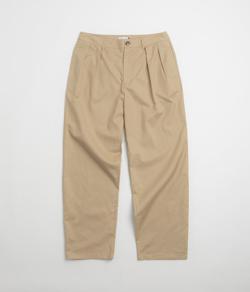 Pop Trading Company Hewitt Suit Pants in White Pepper