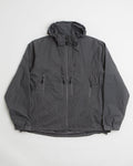 Pop Trading Company Hooded O Jacket in Charcoal