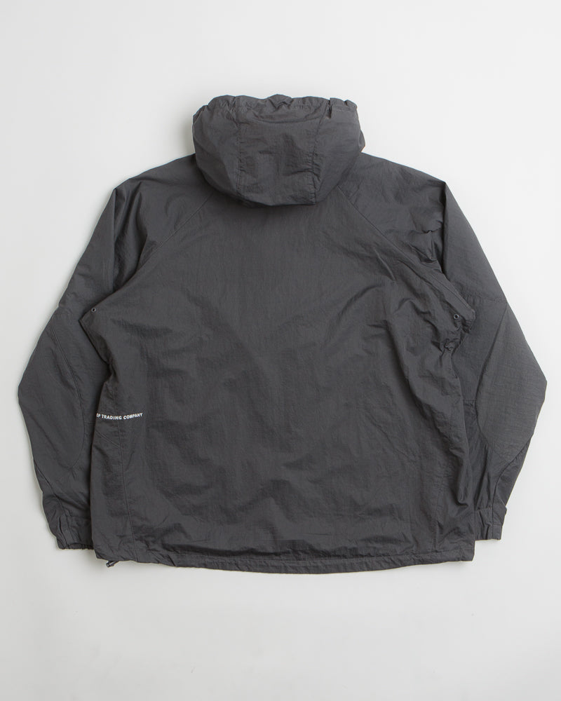 Pop Trading Company Hooded O Jacket in Charcoal