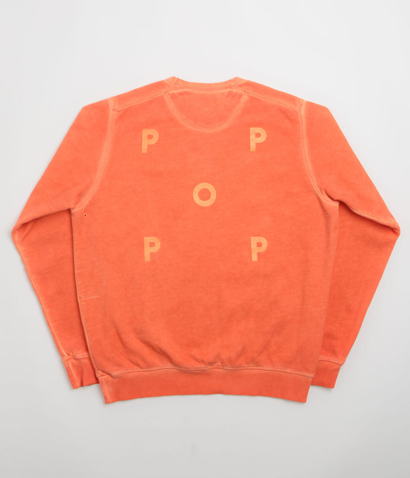 Pop Trading Company Logo Crewneck Sweatshirt in Island Poppy