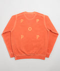 Pop Trading Company Logo Crewneck Sweatshirt in Island Poppy