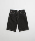 Pop Trading Company Longer DRS Shorts in Black Denim