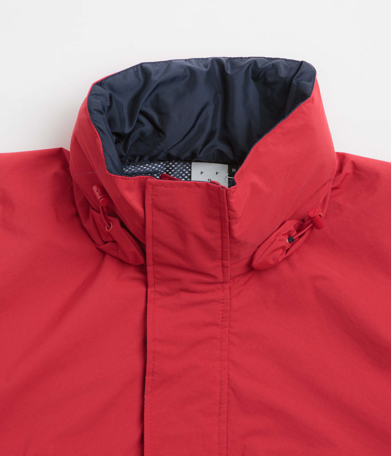 Pop Trading Company Nautical Jacket in Haute Red and Navy