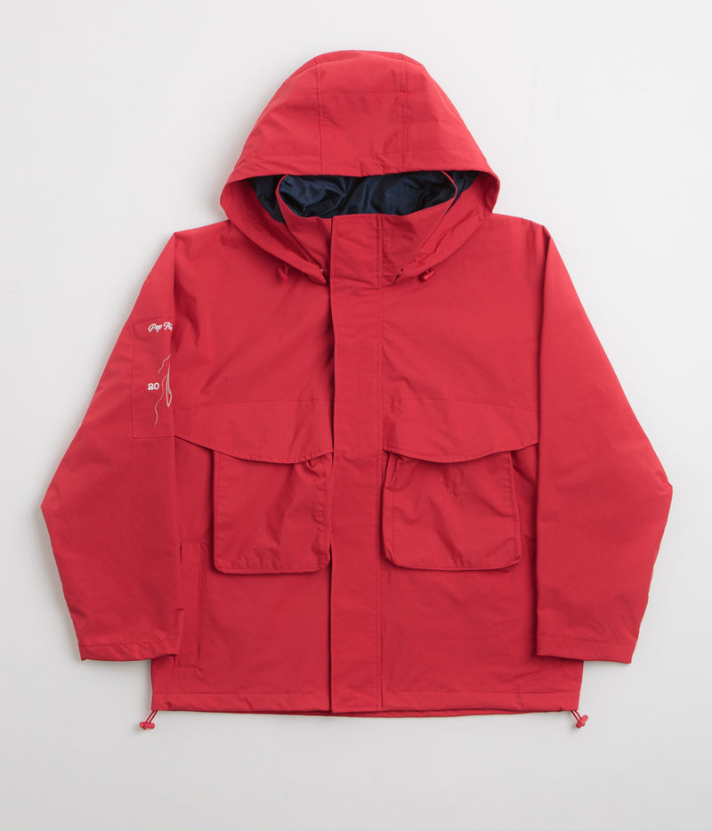 Pop Trading Company Nautical Jacket in Haute Red and Navy