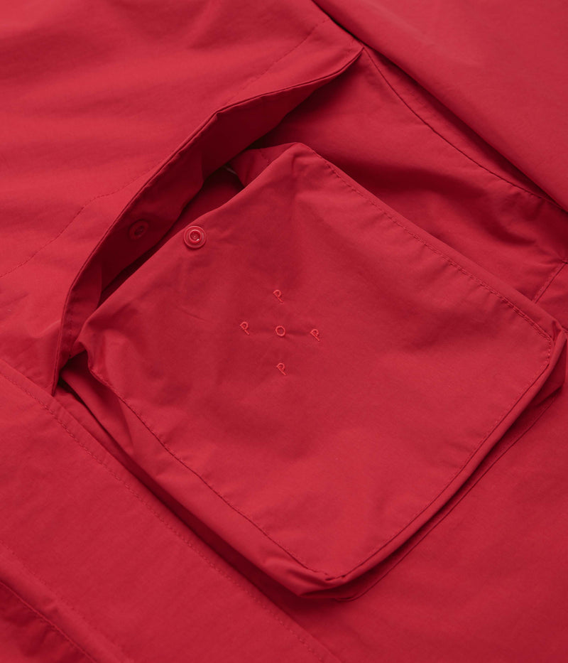 Pop Trading Company Nautical Jacket in Haute Red and Navy