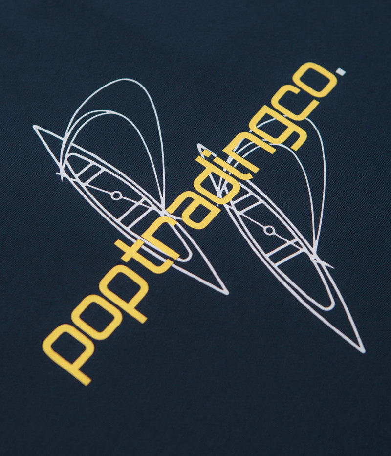 Pop Trading Company Nautical T-Shirt in Navy
