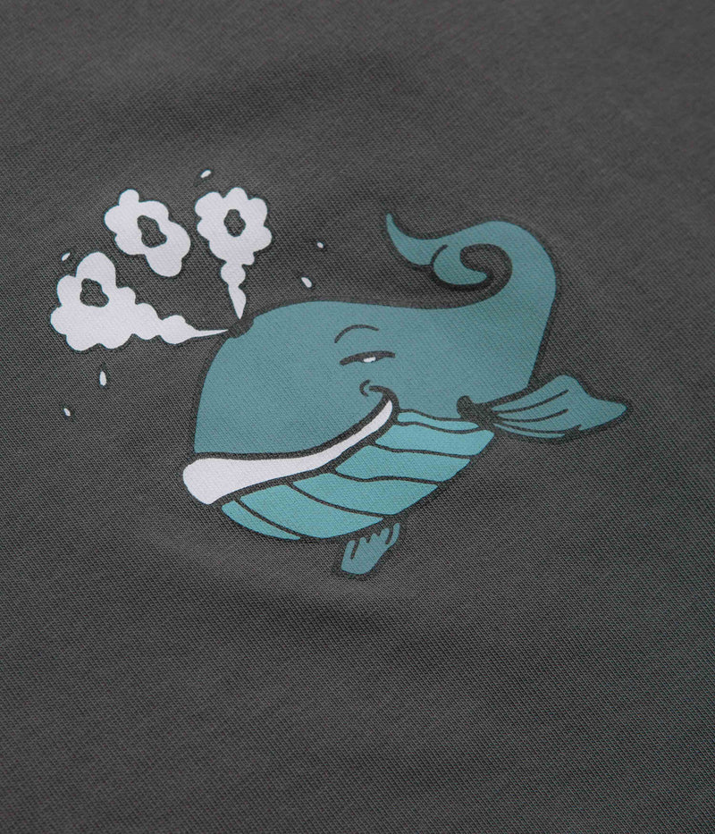 Pop Trading Company Whale T-Shirt in Charcoal