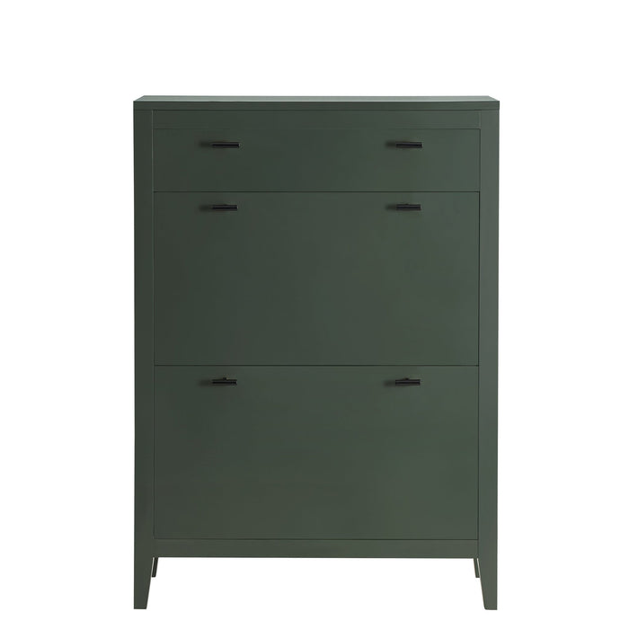 Poppy Shoe Cabinet - Forest Green - DUSK