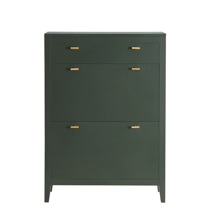 Poppy Shoe Cabinet - Forest Green - DUSK