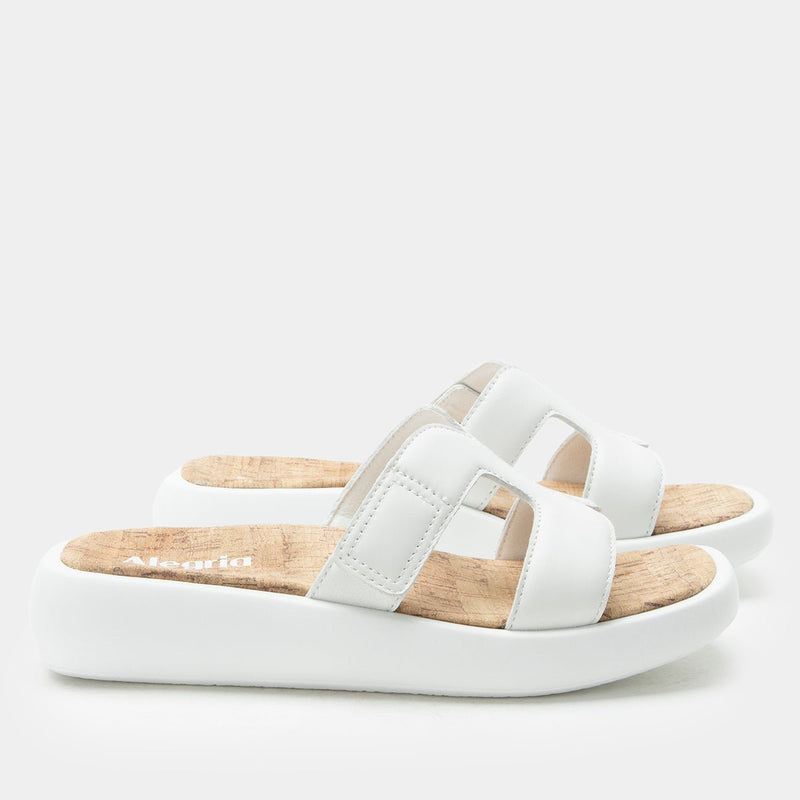 Portia All White Sandal | Alegria Shoes