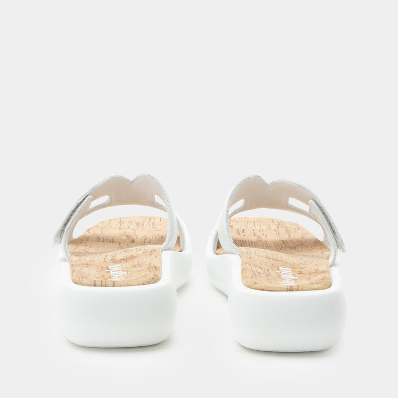 Portia All White Sandal | Alegria Shoes