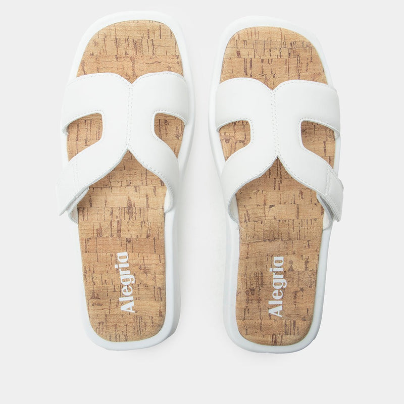 Portia All White Sandal | Alegria Shoes