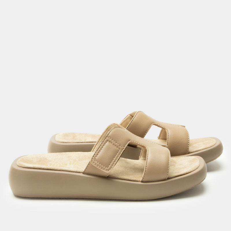 Portia Beige Sandal | Alegria Shoes