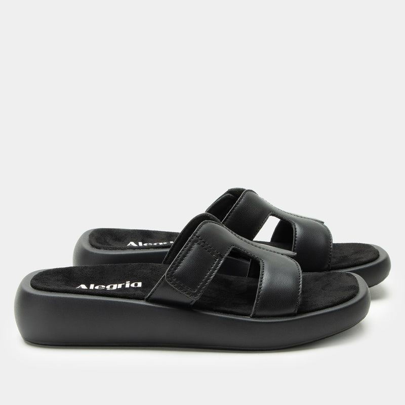 Portia Black Sandal | Alegria Shoes